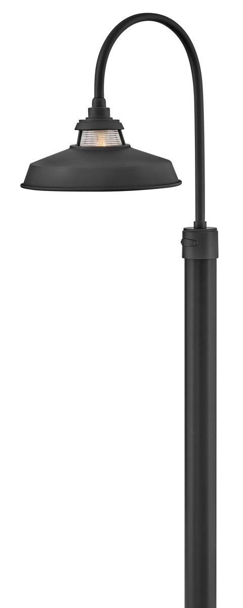 Troyer 1-Light Medium Post Mount Lantern in Black