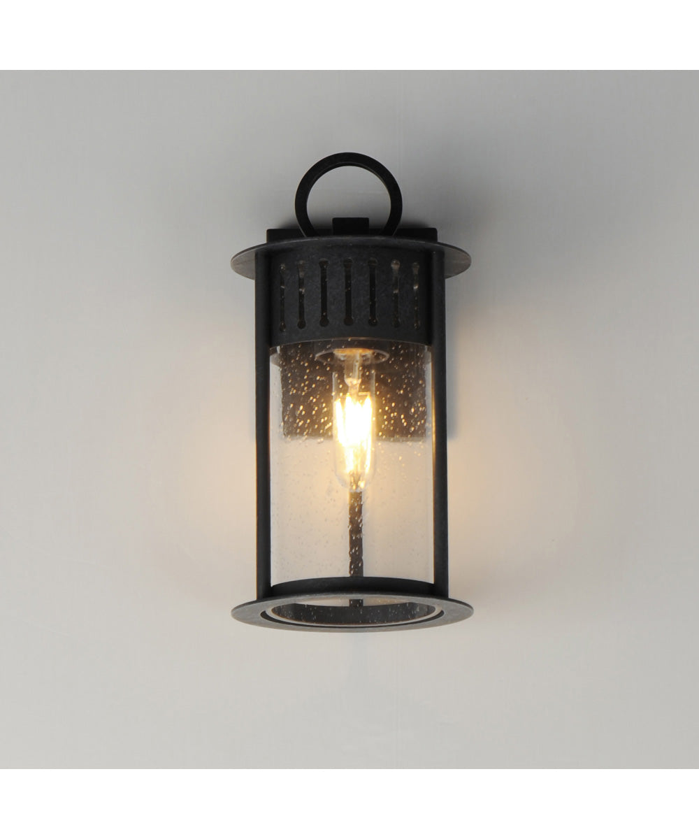 Windsor 1-Light Small Outdoor Wall Sconce Black Patina