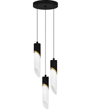 Alys 3-light Pendant Matte Black