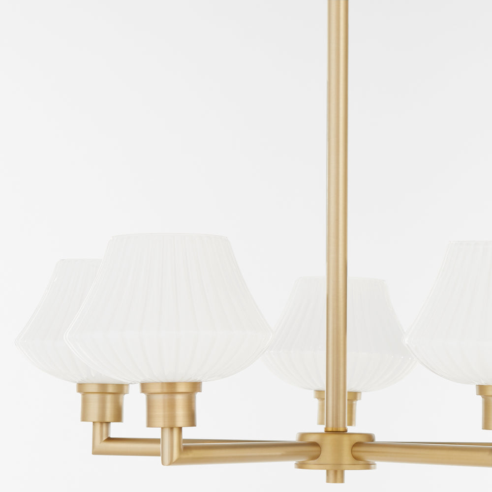 Cassini 5-light Chandelier Aged Brass