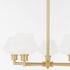 Cassini 5-light Chandelier Aged Brass