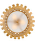 Reina 3-Light Medium Semi-Flush Mount in Distressed Brass