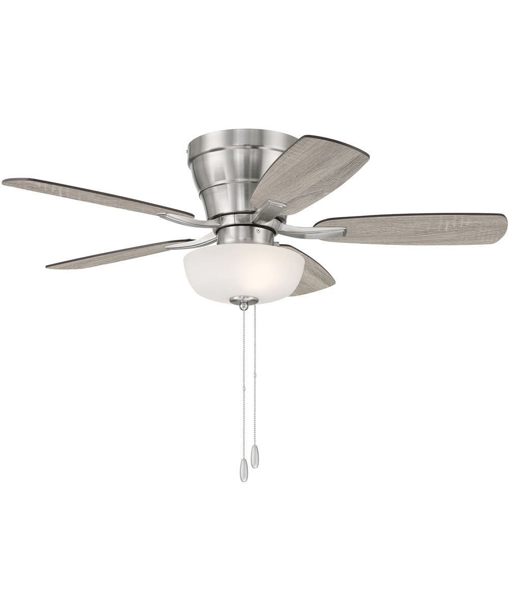 Wheeler 42 2-Light Bowl 2-Light Fan Brushed Polished Nickel