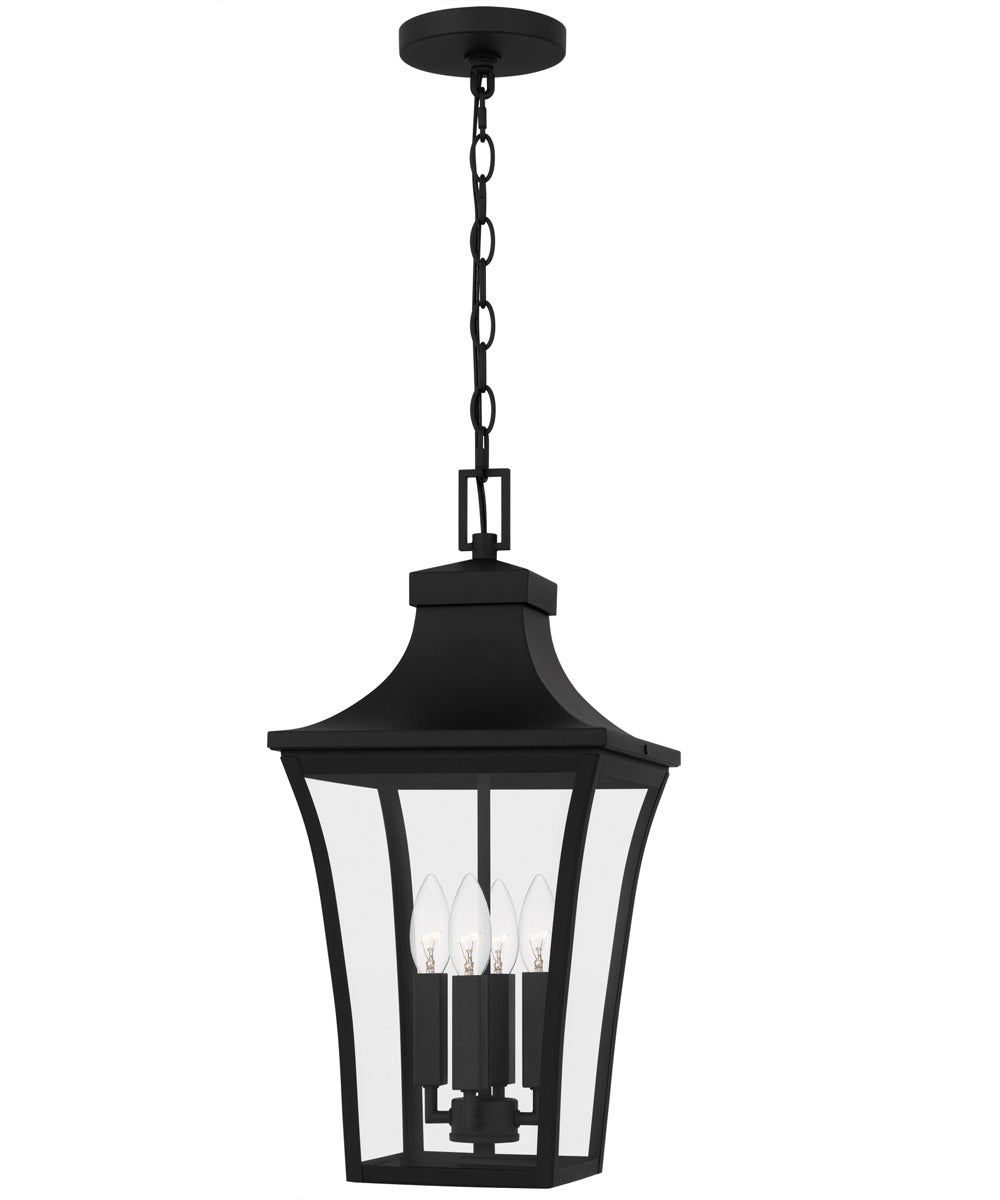 Quentin Large 4-light Outdoor Pendant Light Earth Black