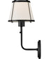 Clarke 1-Light Medium Single Light Sconce in Black