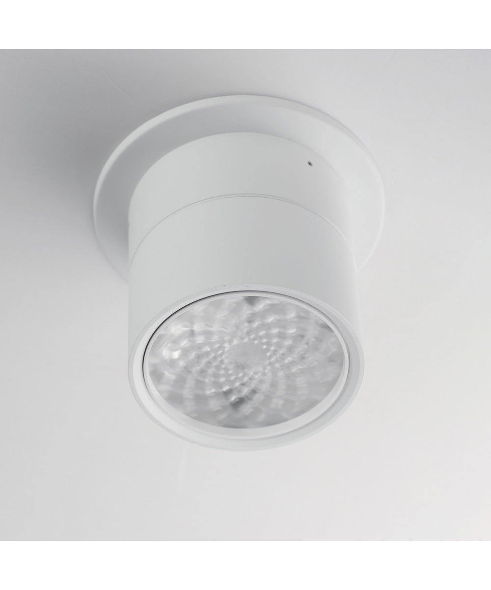 Swinger 5.25 inch Adjustable LED Flush Mount White