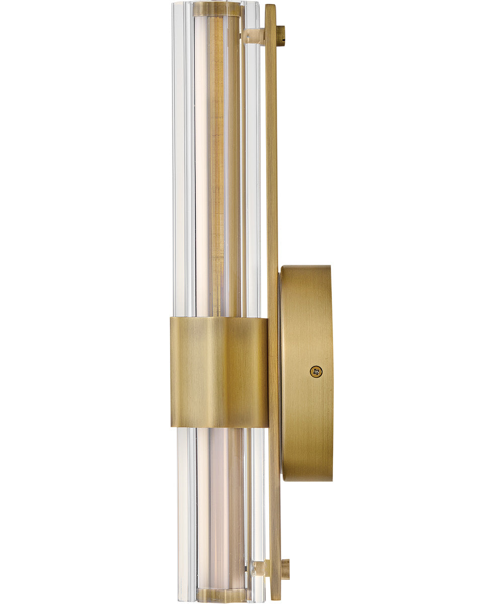 Georgette LED-Light Medium LED Sconce in Lacquered Brass