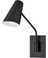 Bray 1-Light Medium Swing Arm Single Light Sconce in Black