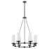 Lee Boulevard 6-light Chandelier Matte Black