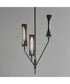 Regent 3-Light Pendant Black / Antique Brass