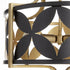 Mariposa 3-light Pendant Matte Black w/Aged Brass