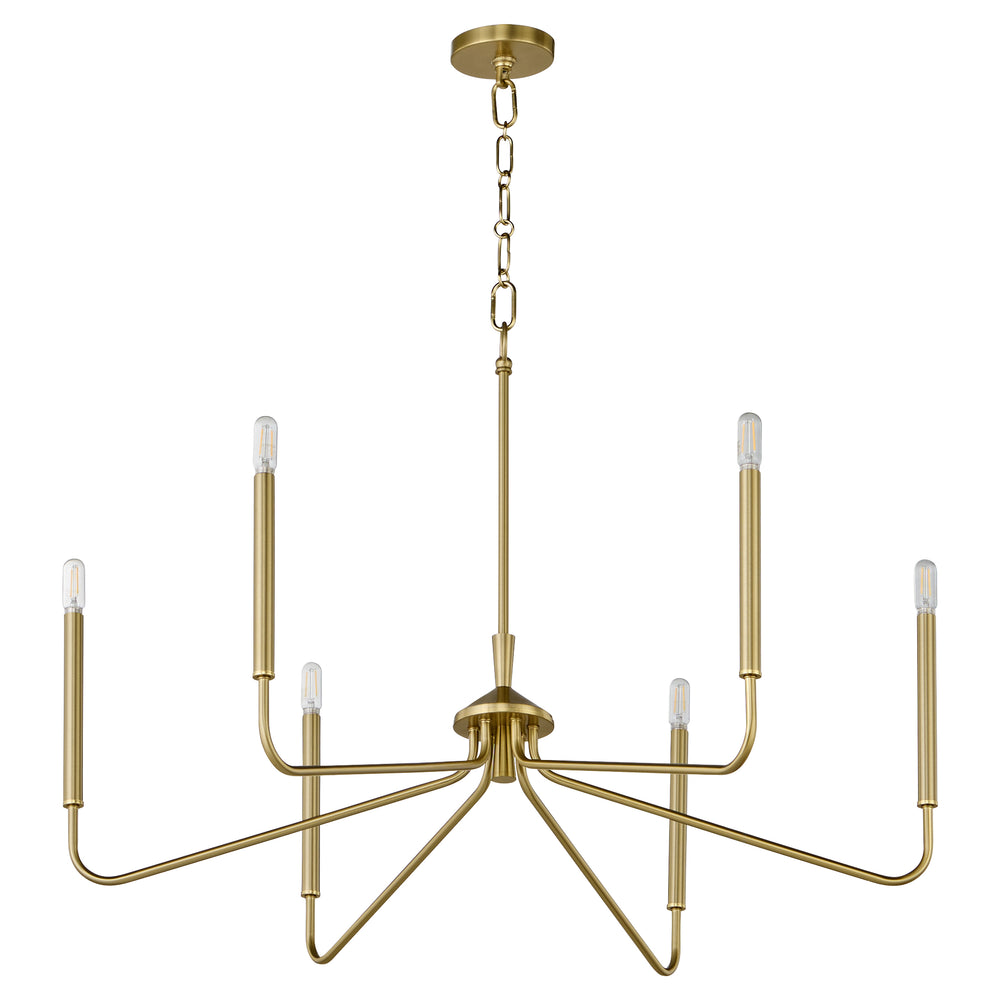 Providence 6-light Chandelier Aged Brass