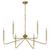 Providence 6-light Chandelier Aged Brass