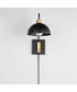 Thelonious 1-Light Wall Sconce Black / Natural Aged Brass