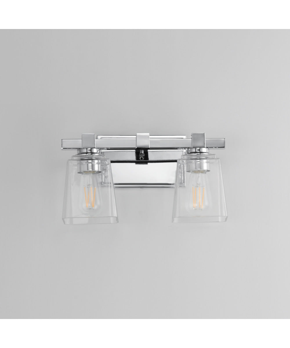 Cubos 2-Light Wall Sconce Polished Chrome