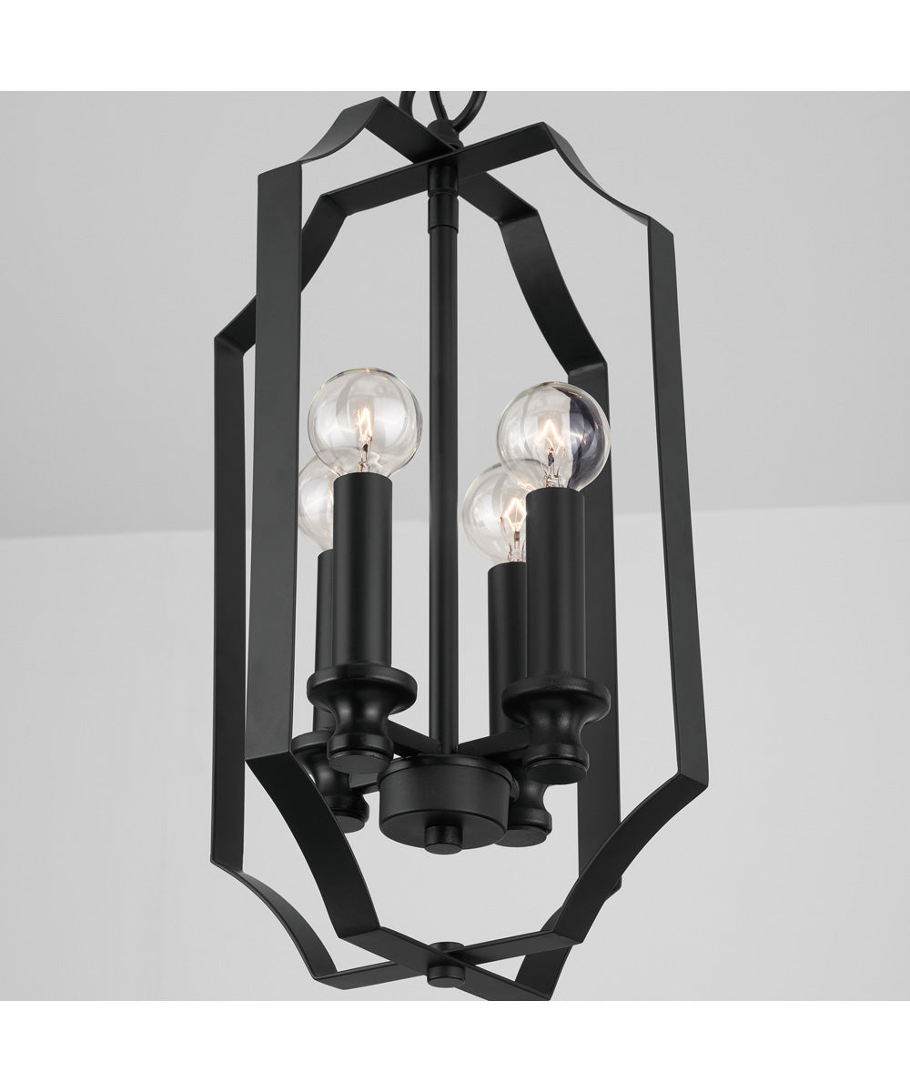 Myles 4-Light Foyer Matte Black