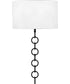 Quoizel Wood Small 2-light Wall Sconce Matte Black