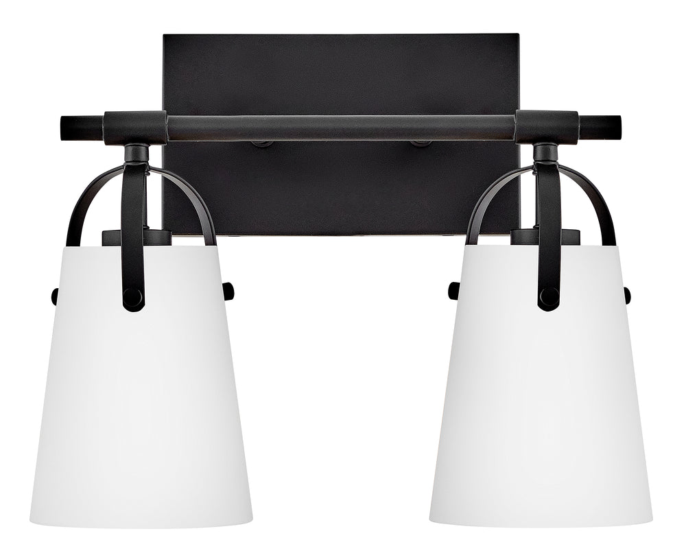 Foster 2-Light Small Two Light Vanity in Black