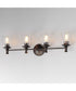 Swirl 4-Light Bath Vanity Antique Bronze