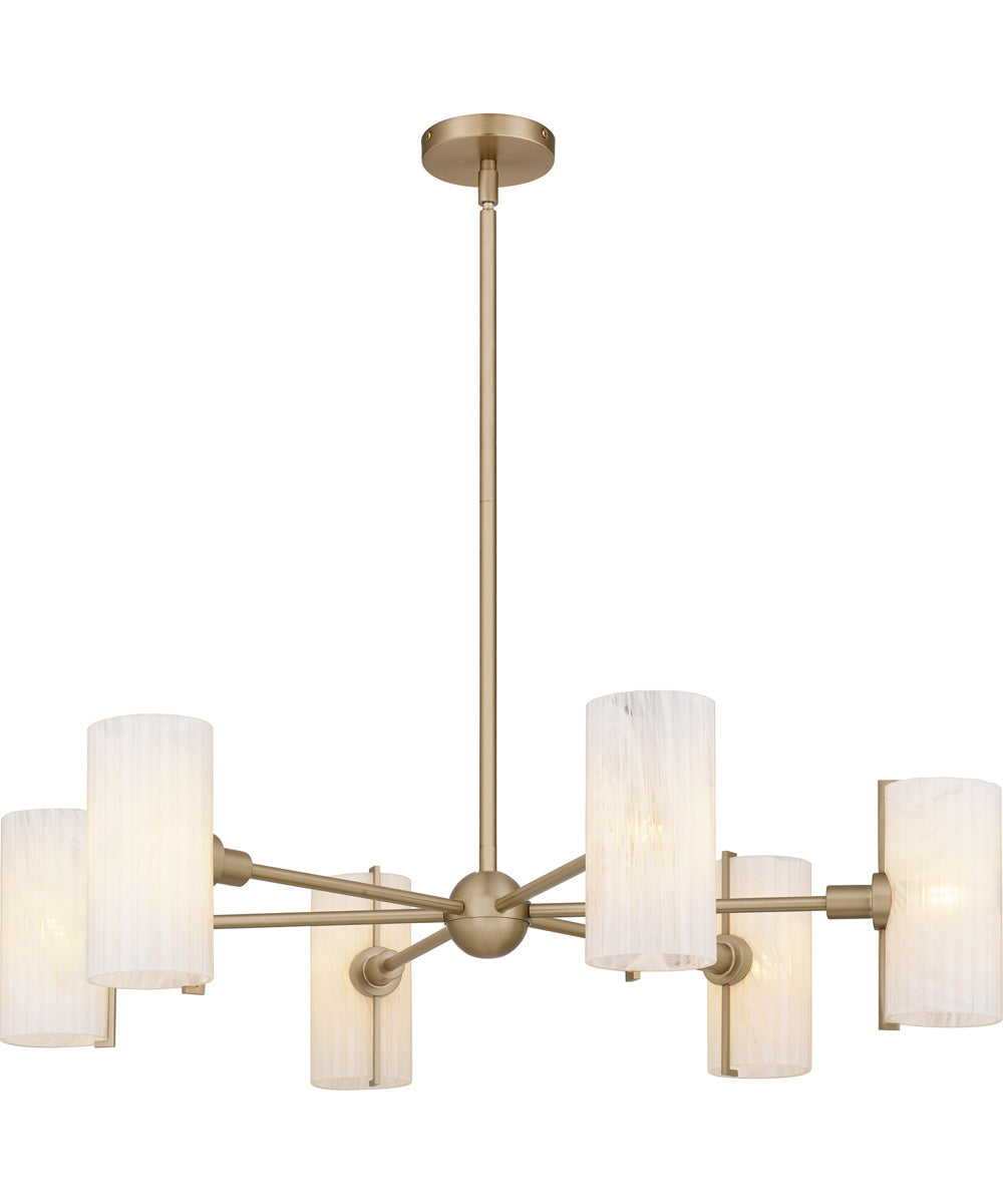 Curran 6-light Chandelier Bronze Gold