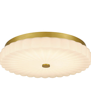 Quoizel Flush Mount Medium Flush Mount Brushed Gold