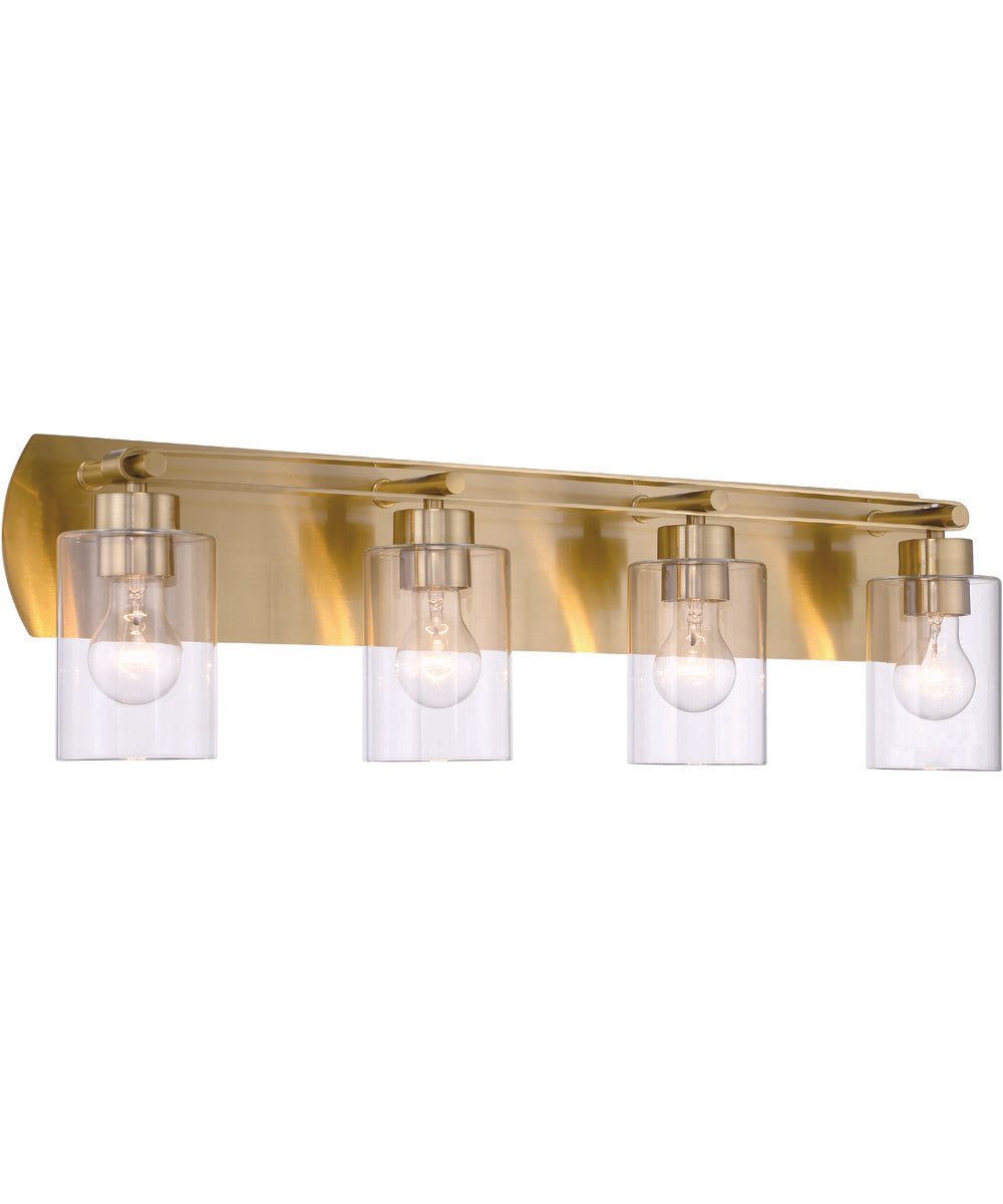 Hendrix 4-Light Lighting Satin Brass