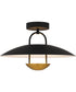 Bingham Large Semi Flush Mount Matte Black