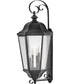 Edgewater 4-Light Extra Large Wall Mount Lantern in Black