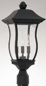 21"h Chelsea Ourdoor Post Lantern Black