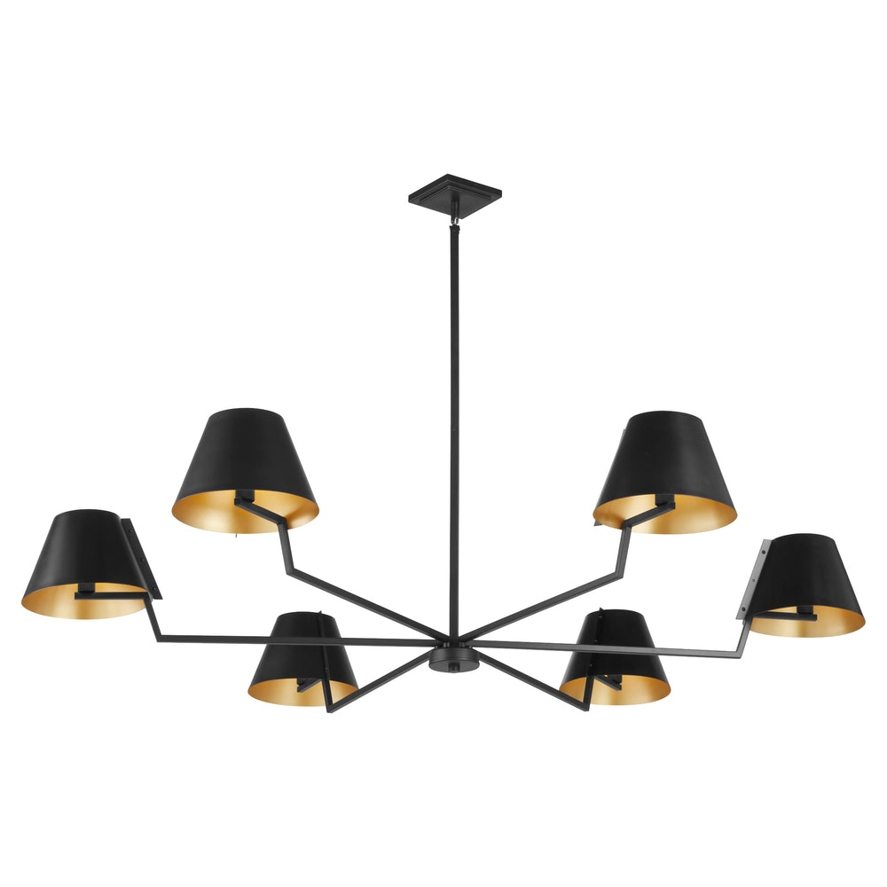 Bliss 6-light Chandelier Matte Black