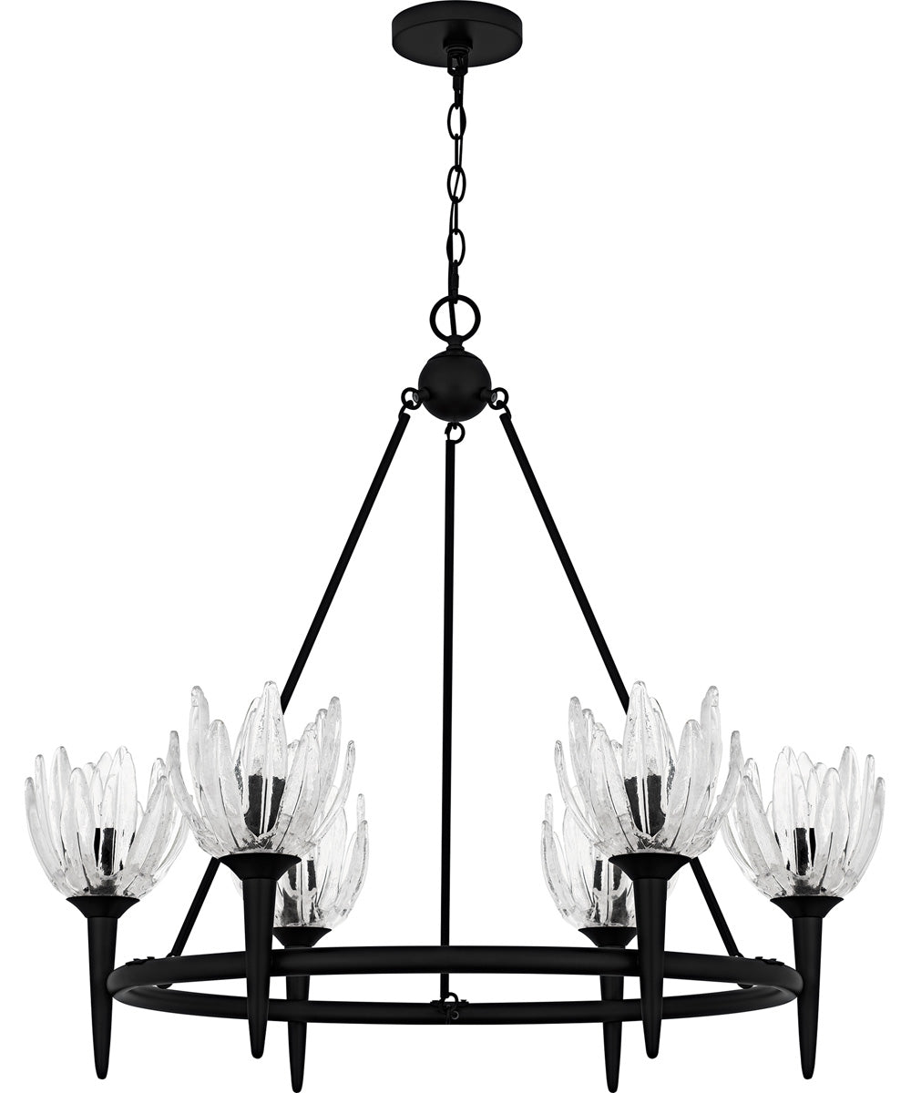 Shea 6-light Chandelier Matte Black