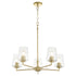 Goodwin Chandelier Aged Brass