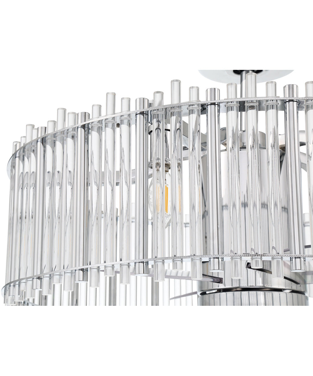 Reveal Fandelier 5-Light Fan Chrome