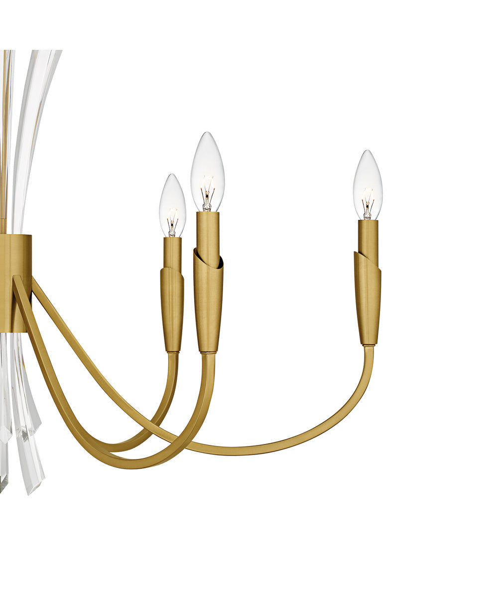 Cecily 6-light Chandelier Brushed Gold