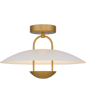 Bingham Large Semi Flush Mount Brushed Gold