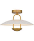 Bingham Large Semi Flush Mount Brushed Gold