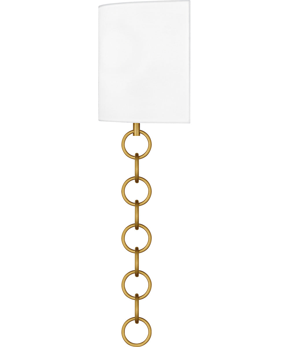 Quoizel Wood Small 2-light Wall Sconce Brushed Gold