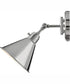 Arti 1-Light Single Light Sconce in Polished Nickel