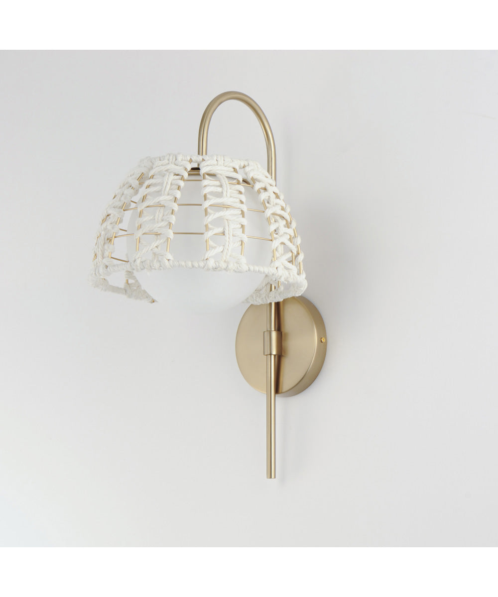 Macrame 1-Light Wall Sconce Gold