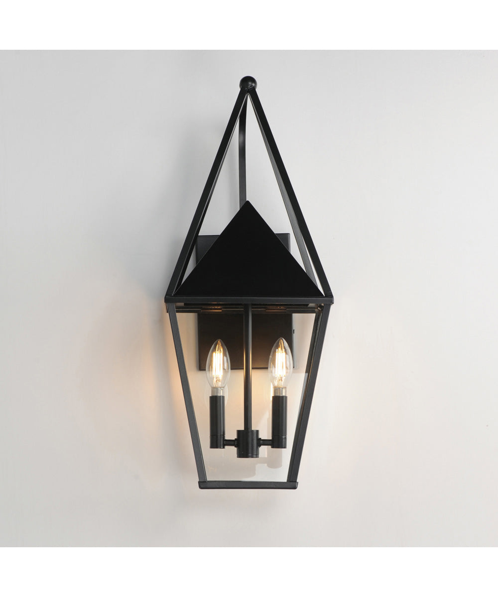 Bavaria Large 2-Light Outdoor Wall Sconce Black