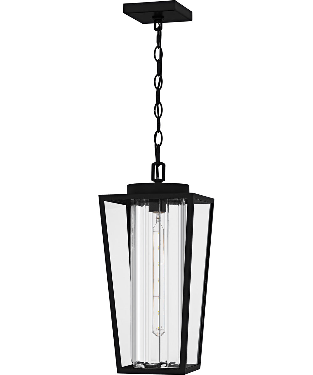 Jett Large 1-light Outdoor Pendant Light Matte Black