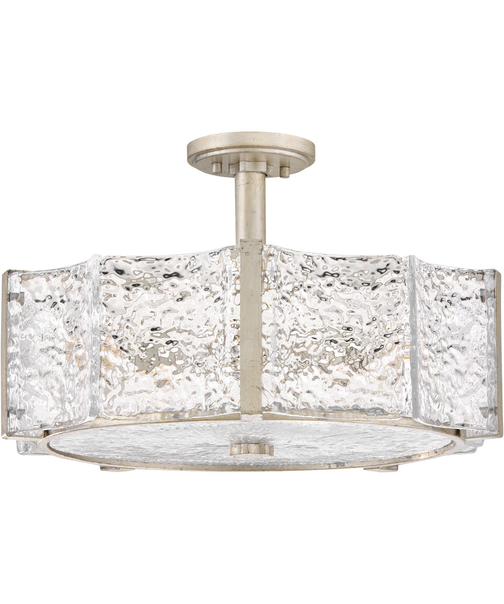 Florian 5-Light Medium Semi-Flush Mount in Glacial