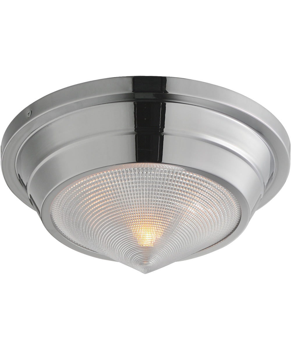 Hargreaves 1-Light Flush Mount Polished Nickel