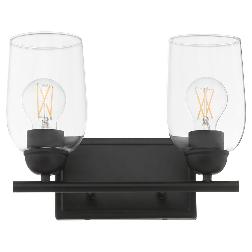 Wallinger 2-light Bath Vanity Light Matte Black