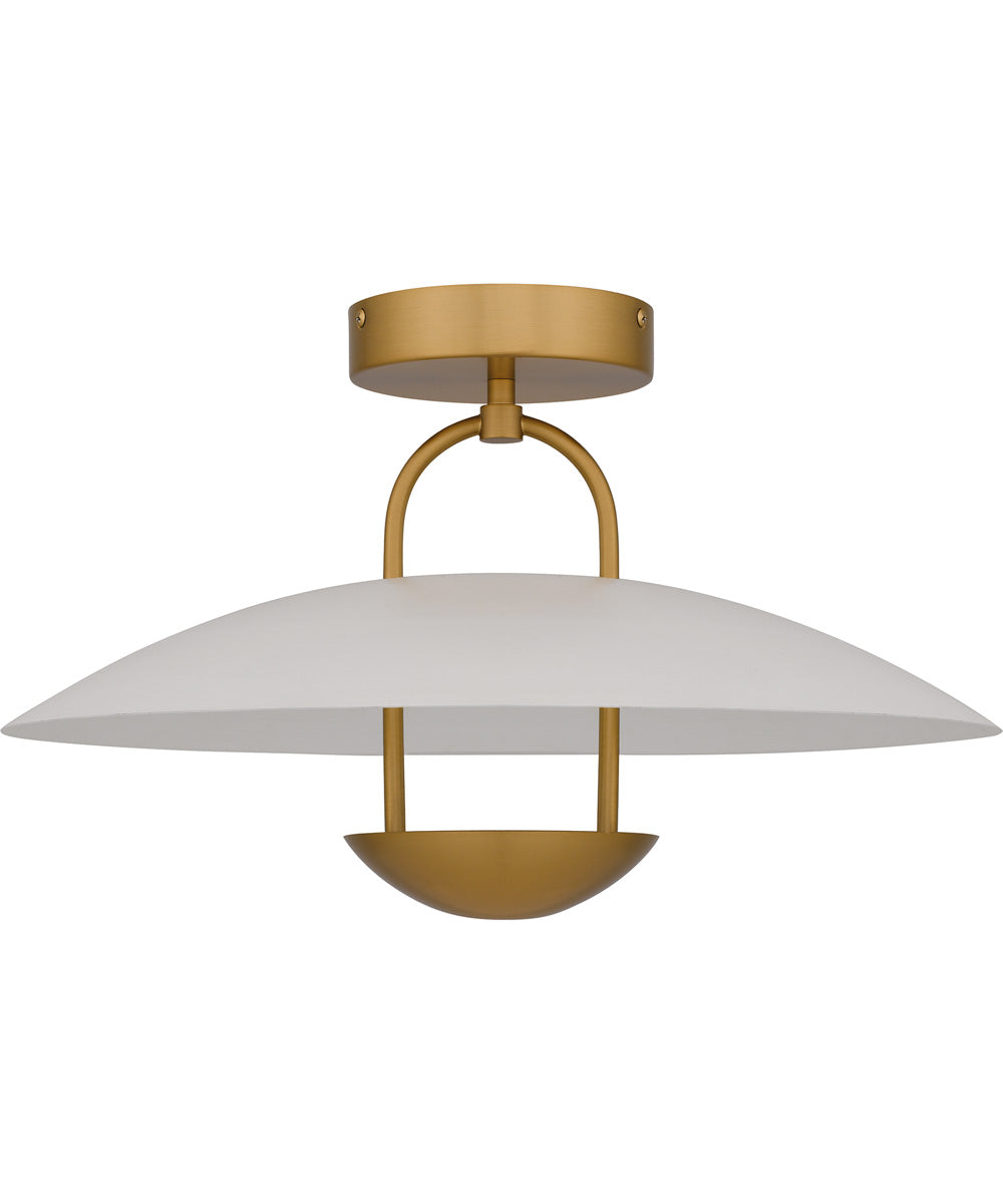 Bingham Large Semi Flush Mount Brushed Gold