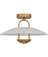 Bingham Large Semi Flush Mount Brushed Gold