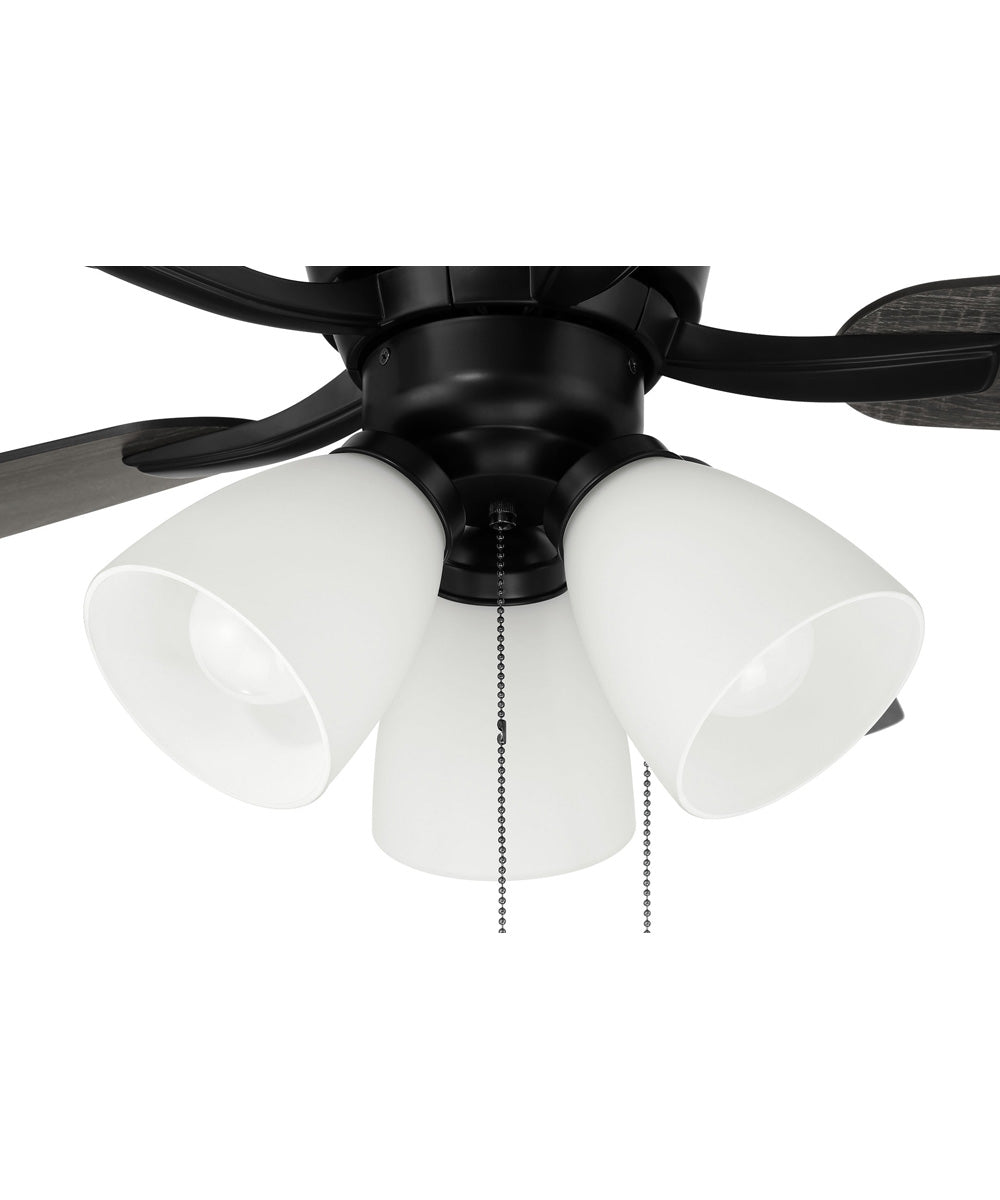 Wheeler 52 3-Light  3-Light Fan Flat Black