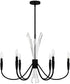 Cecily 6-light Chandelier Matte Black