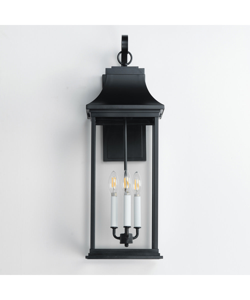 Vicksburg 3-Light Outdoor Wall Sconce Black