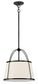 Clarke 1-Light Large Drum Pendant in Black